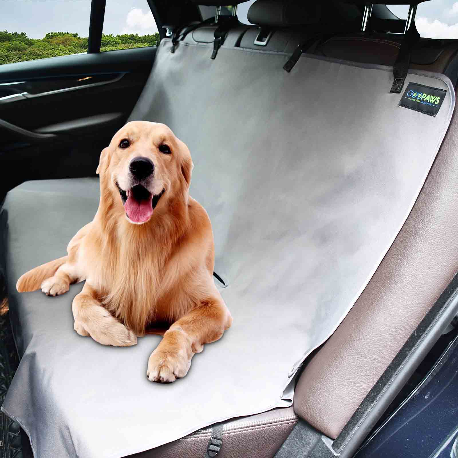 GOOPAWS Scratchproof Bench Dog Car Seat Cover, Fits for Car SUV Truck