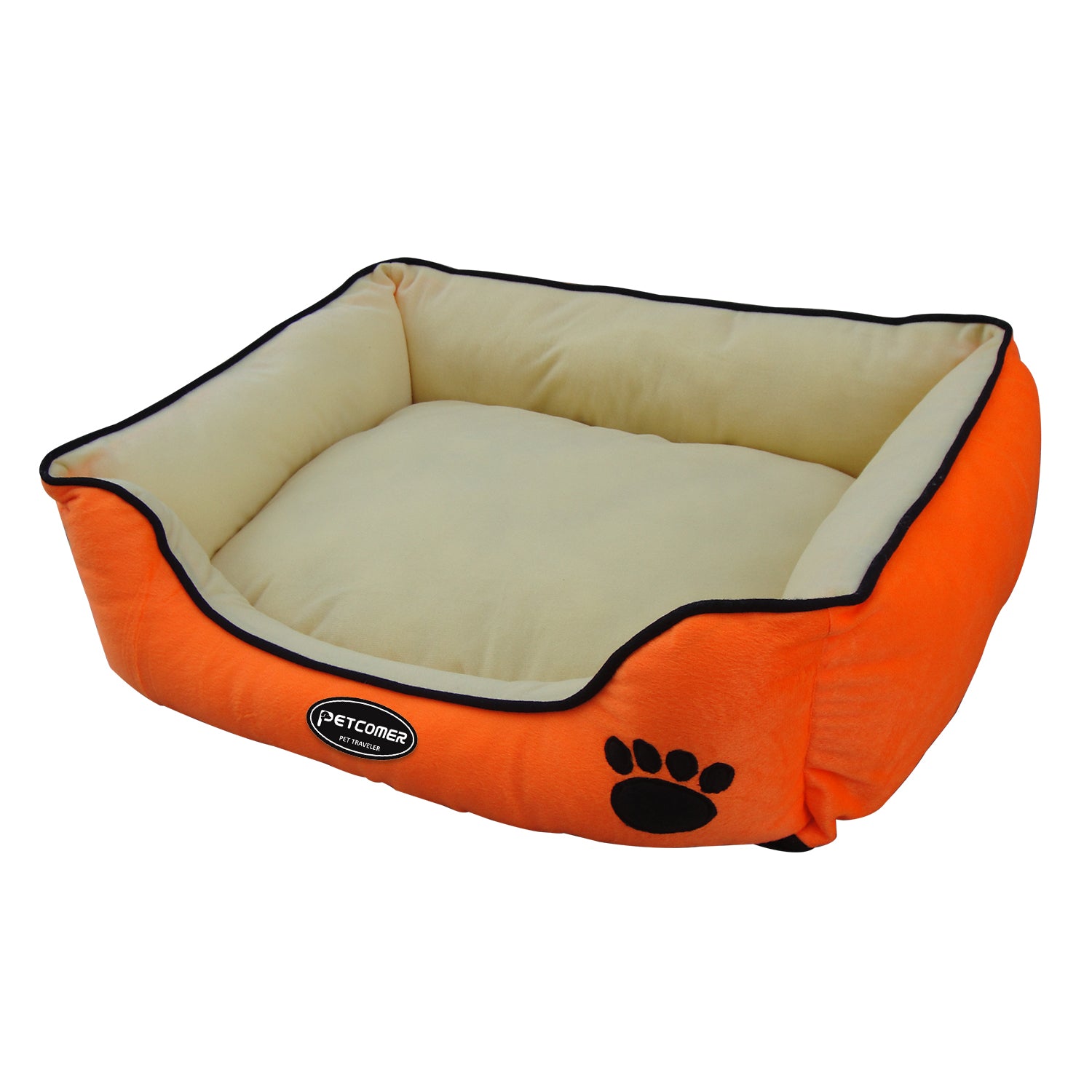 PETCOMER PET TRAVELER Pet Beds for Household, Rectangle Dog Bed for Medium Small Dogs, 20"L x 19"W x 6"Th