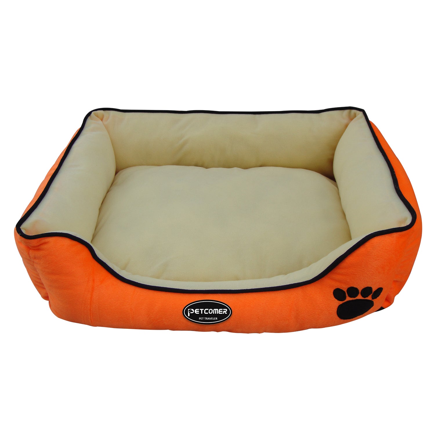 PETCOMER PET TRAVELER Pet Beds for Household, Rectangle Dog Bed for Medium Small Dogs, 20"L x 19"W x 6"Th