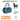 GOOPAWS Soft Sided Pet Cat Carrier Perfect for Travel, Teal Blue, 19"
