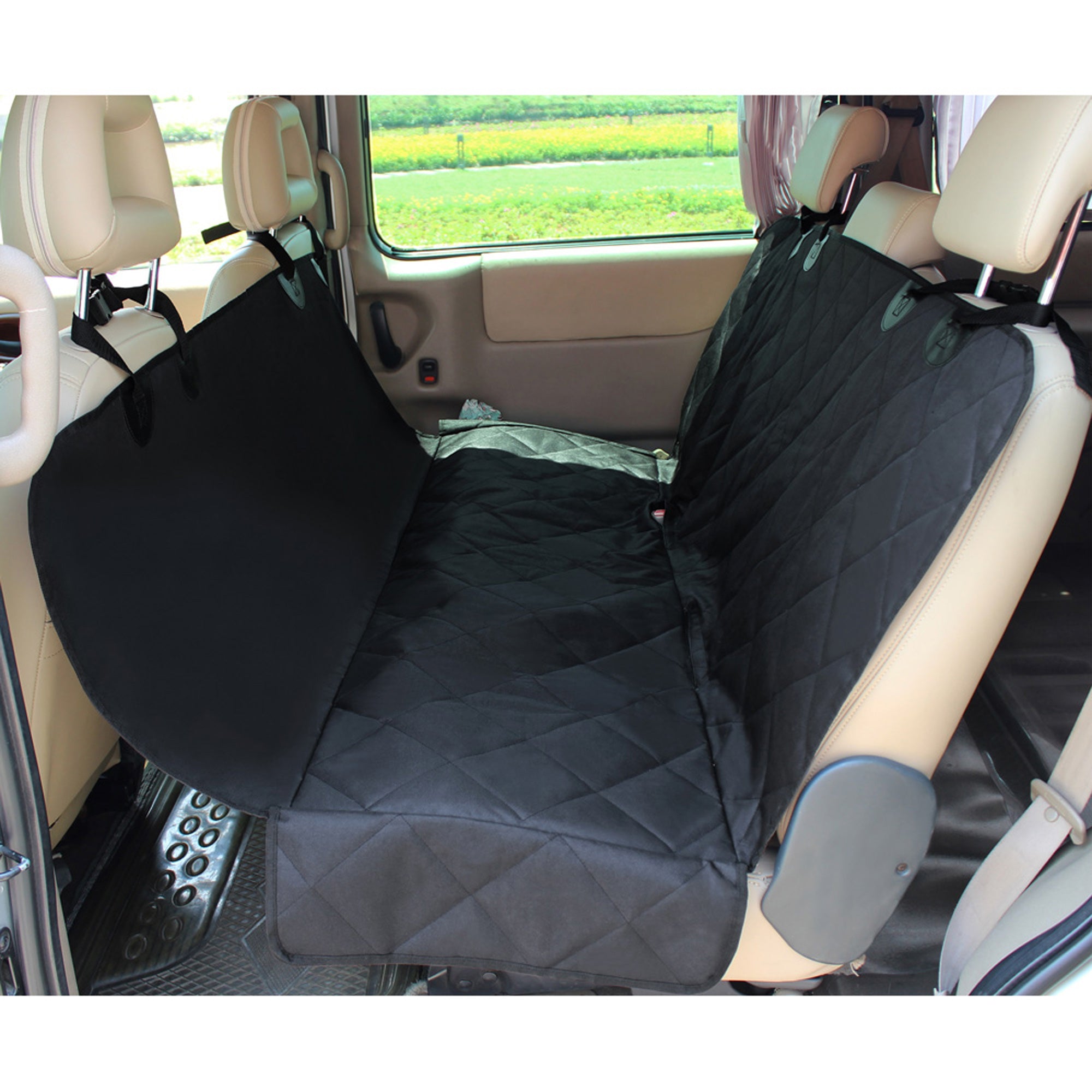 Jespet Luxury Travel Dog Back Car Seat Cover, Fits for Car SUV Truck